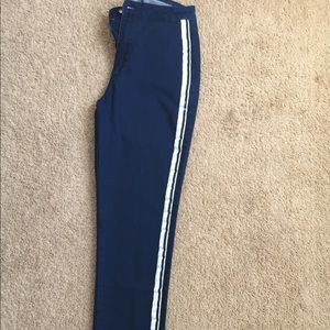 High waist Denim striped jeans